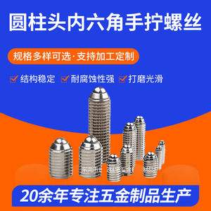 Stainless Steel A2 70 Fully Threaded Plunger Screws M12x20 To M12x45 Cylindrical Head Polished Surface - Product Image 5