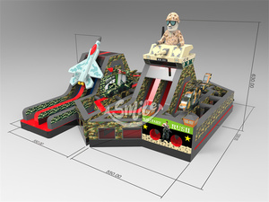 Us Rental Company Meilleur locataire Commercial Military Rush Bounce House <span class=keywords><strong>Parcours</strong></span> d'obstacles pour enfants - Product Image 3