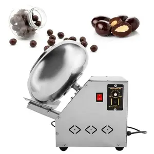 High Quality Chocolate Coating Pan Seeds Coater Nuts Sugar Pill Coating Coated Peanut Processing Machine