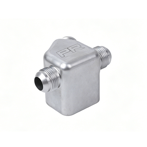 Collecteur de distribution de liquide de refroidissement/huile/carburant en aluminium 6061 et acier inoxydable AN6/AN8/AN10 à 3 ports, usiné CNC - Product Image 2