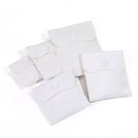 Bijoux en velours enveloppes pochettes sac pour cadeau avec bouton pochette personnalisée pour bijoux
