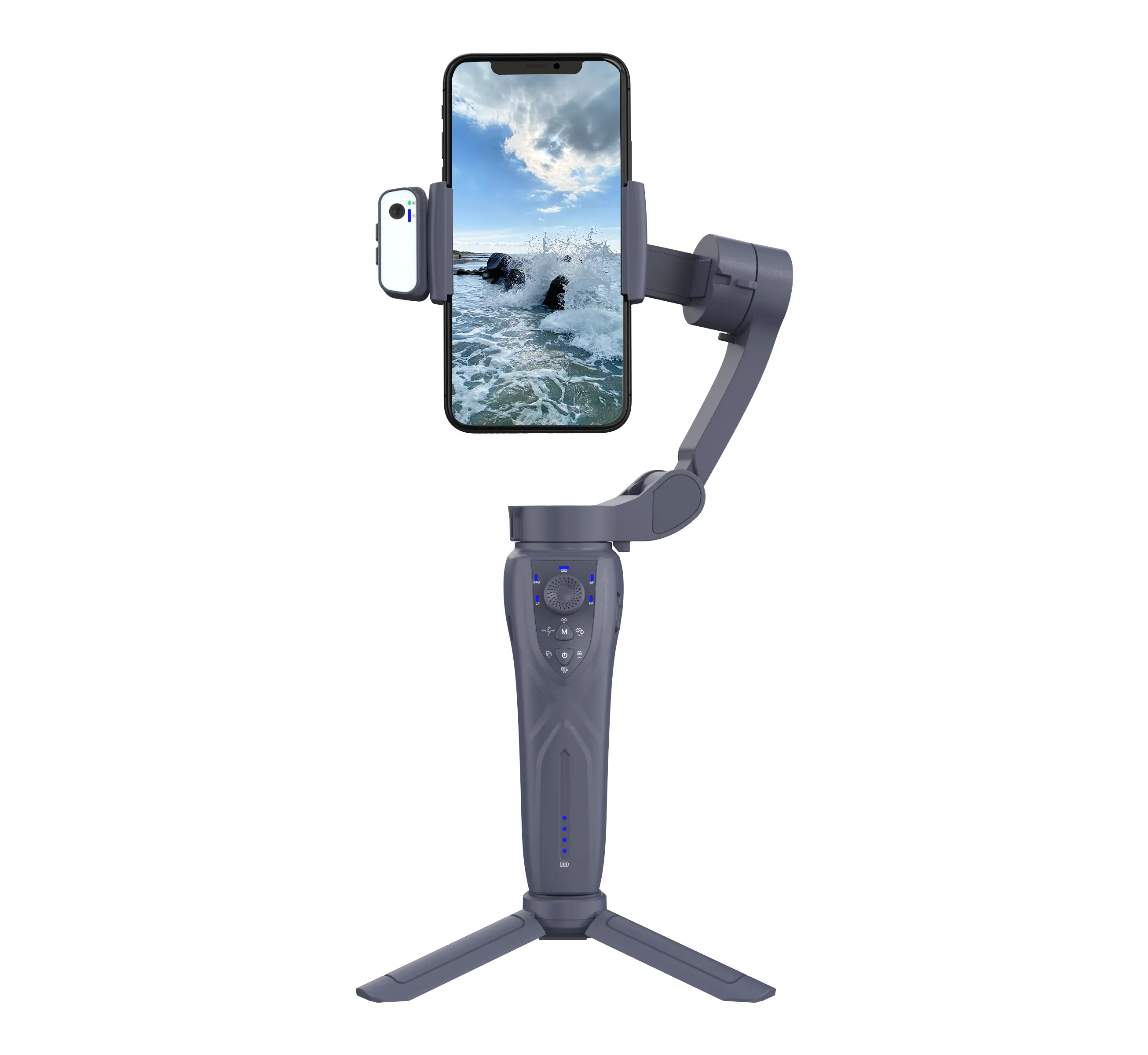 F12 Handheld Stabilisator 3 As Ell Telefoon Gimbals Stabilisator En Mobiele Cardanische Ophanging Met Batterij Face Object Tracking