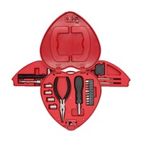 Ensemble d'outils portables en forme de cœur avec lampe de poche pour réparation à domicile, cadeau