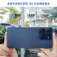 6,7 "FHD + AMOLED MTK G100 4G Teléfono inteligente 8GB + 256GB Android 15 4G Teléfono celular Edición asiática Dual SIM NFC