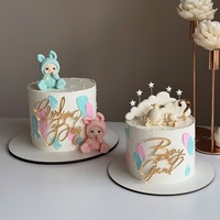 Junge oder Mädchen Premium-Qualität Acryl Cake Toppers für Babyparty Elegante Kuchendekoration Zubehör