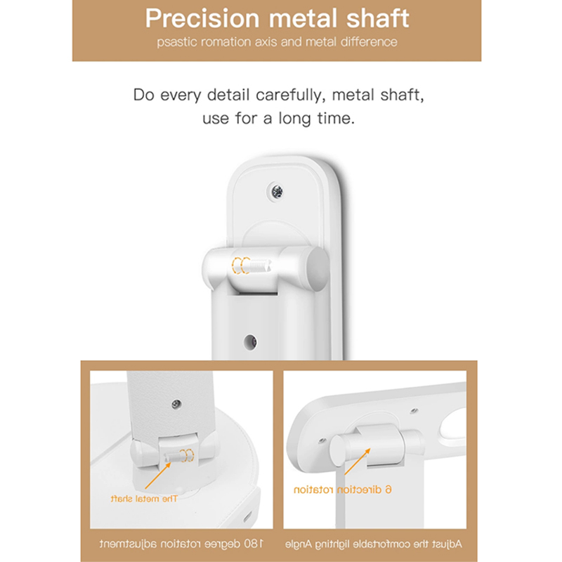 Amazon vente chaude pliable multidirectionnel rotation lampes de bureau USB de charge capteur tactile A MENÉ des lampes de table