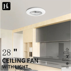 Ventilateur de plafond LED RGB moderne à profil bas de 18/22 pouces avec télécommande/application et lumière à intensité variable pour chambre à coucher - Product Image 6