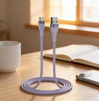 Nuevo Cable de Datos 2026 con Certificación MFi, Trenzado, Blindado, con Carcasa de Silicona y Aluminio para Móviles y PC