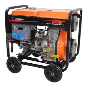 EXCALIBUR 5Kva 110V 115V 120V Voltage Open Electric Diesel Generators For Home