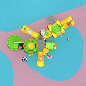Ensemble <span class=keywords><strong>de</strong></span> <span class=keywords><strong>jeux</strong></span> d'extérieur <span class=keywords><strong>professionnel</strong></span> pour enfants avec toboggan et guides en plastique pour parcs d'attractions et aires <span class=keywords><strong>de</strong></span> <span class=keywords><strong>jeux</strong></span> - Product Image 3