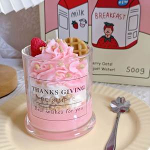 Velas Aromáticas Creativas Hechas a Mano en Forma de Taza de Helado, Regalos Novedosos, Decoración para el Hogar, Velas Perfumadas con Aroma a Postre en Frasco de Vidrio, Venta al Por Mayor - Product Image 4