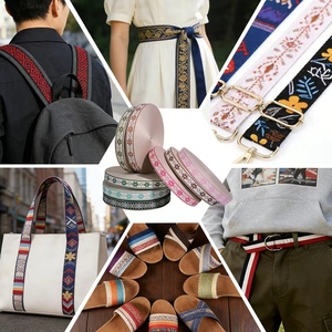 Sangle en jacquard en coton et polycoton durable de 38 mm pour l'artisanat, les sacs, les poignées, les sangles d'appareil photo, le bricolage, les colliers pour animaux de compagnie, la laisse, le sac à dos, la ceinture - Product Image 6