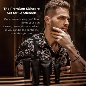 Marque privée OEM Produits de soin de la peau pour hommes Soins personnels pour hommes Nettoyant pour le visage anti-acné Kit de toilettage rafraîchissant pour hommes - Product Image 3
