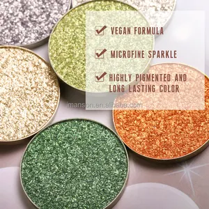 Eyeshadow glitter kustom berkilau eyeshadow metalik berlian vegan highlighter berlian super berkilau tunggal