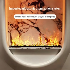 Cheminée électrique 3D à vapeur d'eau avec télécommande, humidificateur, flamme à vapeur, sans chaleur, sûre pour l'intérieur, salon, meuble <span class=keywords><strong>TV</strong></span>, hôtel - Product Image 5