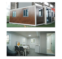 Maison conteneur préfabriquée mobile moderne extensible de 40 pieds sur 20 pieds, prête à l'emploi, avec chambre et salle de bain