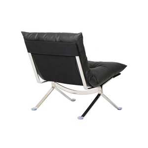 Chaise <span class=keywords><strong>design</strong></span> moderne haut de gamme chaises confortables en cuir PU chaise longue de salon pour la maison Villa hôtel - Product Image 4