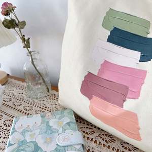 Sac fourre-tout en toile de coton personnalisé pour le graffiti DIY, sac à bandoulière réutilisable pour le shopping et les voyages, pour femme - Product Image 4