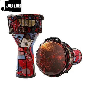 2024 Jingying Music Latin Drums Series, venta al por mayor 8/10 pulgadas Color Niños African Drum PVC Professional African Drums - Product Image 3