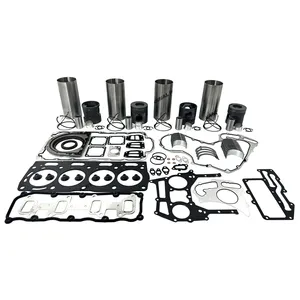 1104 Kit de revêtement et de joint de cylindre avec jeu de roulements pour pièces de moteur de machines de tracteur d'excavatrice diesel Perkins