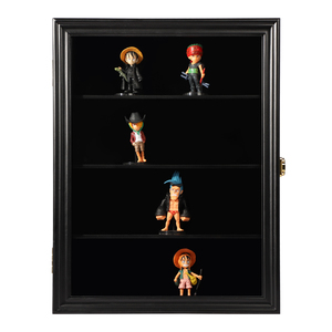 Hành động hình hiển thị trường hợp đen hình hiển thị trường hợp với cửa 12.5*16.5 treo tường Đồ chơi hình hiển thị trường hợp saks - Product Image 2