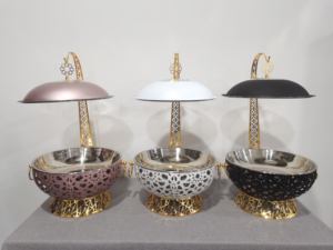 Réchaud à nourriture grande capacité, réchaud à <span class=keywords><strong>buffet</strong></span> de luxe, ensemble de réchauds à <span class=keywords><strong>buffet</strong></span> dorés pour mariage - Product Image 2