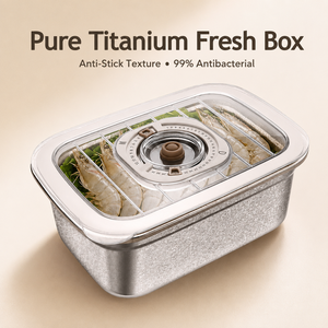 Rapid Cooling <b>Metal</b> Food Container Rectangle Fresh Storage <b>Lunch</b> <b>Box</b> Modern Design Fruit Pattern - Product Image 3