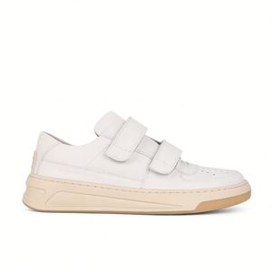 Zapatillas Casuales Blancas para Mujer con Cierre de Velcro, Suela Gruesa, Punta Redonda, Cuero Genuino, Aumentan la Estatura, Estilizan la Figura, Primavera-Otoño 2026 - Product Image 6