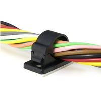 Attache-câble auto-adhésif 3M avec trou pour vis, en nylon 66, organisateur de câbles à verrouillage par traction, ignifuge 94V-2, certifié ROHS