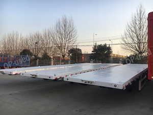 New <span class=keywords><strong>3</strong></span> trục 40 feet <span class=keywords><strong>container</strong></span> Giao thông vận tải giường phẳng Trailer 40 ft <span class=keywords><strong>3</strong></span> trục phẳng Trailer bán - Product Image 4