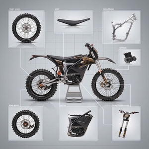 Super Passable F29 Moto Elettrica Fuoristrada Oltre <span class=keywords><strong>70</strong></span> km/h °   Competizione Cross Country con Altezza da Terra di 340mm - Product Image 1