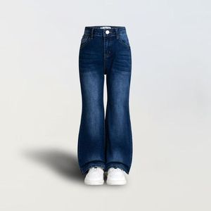 Pantalons Larges à Taille Haute Fendus Pour Femmes, Jeans En Denim Women Woven Jeans Uoeossosny