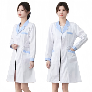 एक समान व्यक्तिगत चिकित्सक प्रयोगशाला कोट मेडिकल स्क्रैब अस्पताल नर्सों के लिए नर्सिंग वर्दी लैब कोट - Product Image 1