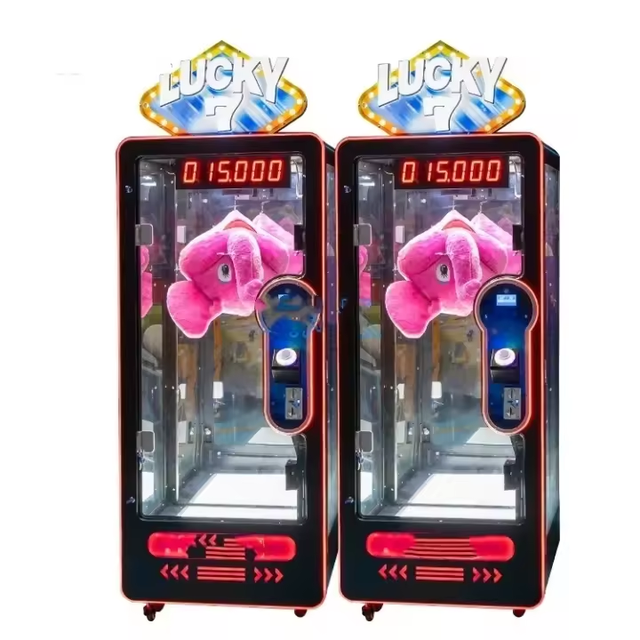 Popular Arcade Coin Operated Games Lucky 7 Cut Prize Game Claw Machine Crane Claw Machine Cut Prize Game Machine