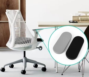 Coussinets de remplacement ergonomiques haut de gamme pour accoudoirs de chaise de bureau, en cuir PU souple et durable, noirs, pour chaises de bureau <span class=keywords><strong>Sayl</strong></span> - Product Image 3