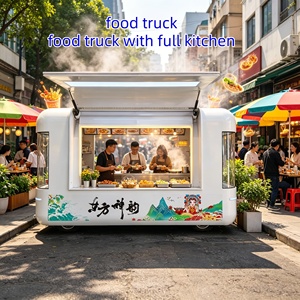 Camión de Comida Eléctrico con Cocina Completa, Remolque de Comida Móvil, Carrito de Aperitivos para Eventos al Aire Libre y Negocios de Catering - Product Image 1