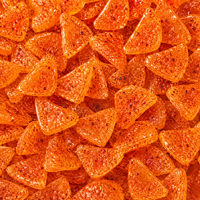Op maat gemaakte groothandel pittige sinaasappel smaak snoep chili bit gummy halal TikTok viral rechtstreeks van de fabriek