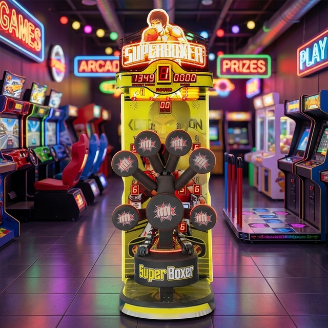 Coin-Operated Indoor Arcade Gaming Machine English Language Boxing Practice Punch Bag Punching Bag Boxing Machine
