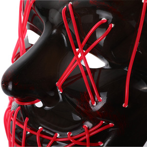 Mayorista Máscara LED de <span class=keywords><strong>Halloween</strong></span> <span class=keywords><strong>Purga</strong></span> Máscaras de neón Elección Máscara <span class=keywords><strong>Disfraz</strong></span> DJ Fiesta Iluminar EL Máscaras Resplandor Oscuro Punk Moda Cosplay - Product Image 6