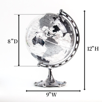 Wellfun Monde 20cm Couleur Globe Décoration Carte du Monde Terre Peluche Jouet Maison Nouveauté Cadeaux Globe Terre Globe Décor