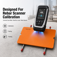 Bloc de calibration pour détecteur de ferraillage, bloc de test de barres d'acier de 18 mm pour détection de ferraillage dans le béton, instrument NDT