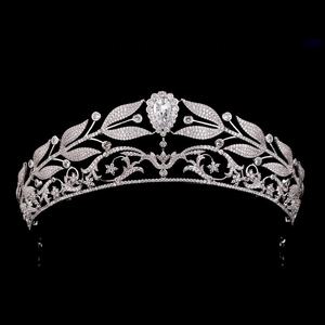 Styles mixtes reine couronnes zircone diadèmes femme Zircon bijoux de cheveux diadème <span class=keywords><strong>princesse</strong></span> diadème pour Pageant fête accessoires de mariage - Product Image 4