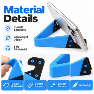 Soporte Plegable Universal para Teléfono Celular, Soporte Ajustable para Escritorio, para Teléfono Móvil y Tableta, con Logotipo Personalizado en Serigrafía, Regalo - Product Image 4