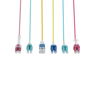 Ut-vua LC uniboot 2F sợi vá dây duy nhất chế độ OM3 OM4 LC UPC Duplex Jumper cho trung tâm dữ liệu kết nối có thể thay đổi - Product Image 2