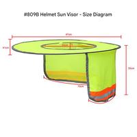 Casque de sécurité respirant et hautement réfléchissant avec pare-soleil pour protéger le cou et la tête des rayons du soleil, en maille réfléchissante