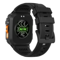 Montre connectée pour homme HT46, écran IPS 2,01 pouces, batterie 1200 mAh, appels Bluetooth, étanche IP68, lampe torche, suivi de santé, OEM ODM