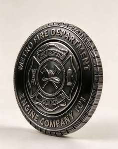 Moneda Conmemorativa Giratoria Personalizada con Forma de Neumático 3D para el Departamento de Bomberos, Moneda de Recuerdo, Moneda Conmemorativa de Rescate de Bomberos - Product Image 4