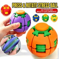 Balle rotative YT, 360° °   Jouet de bureau mécanique à pression et rotation, Gyroscope cinétique anti-stress de qualité supérieure pour adultes et enfants, Jouet de décompression