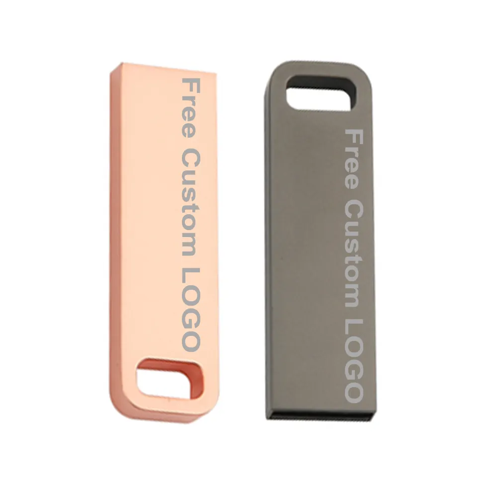 Venda de Preço promocional Personalizado livre Logo Metal Usb Flash Drive 1gb 2gb 4gb 8gb 16GB 32gb USB pendrive 2.0 3.0 flash stick chave