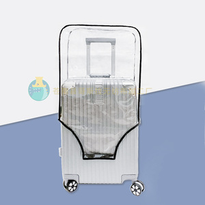 Pvc Transparent Luggage Cover 36-55L Waterproof Wear Resistant Travel <b>Suitcase</b> Protector - Product Image 2